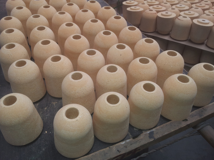 Used for Steel industry casting steel stopper head brick