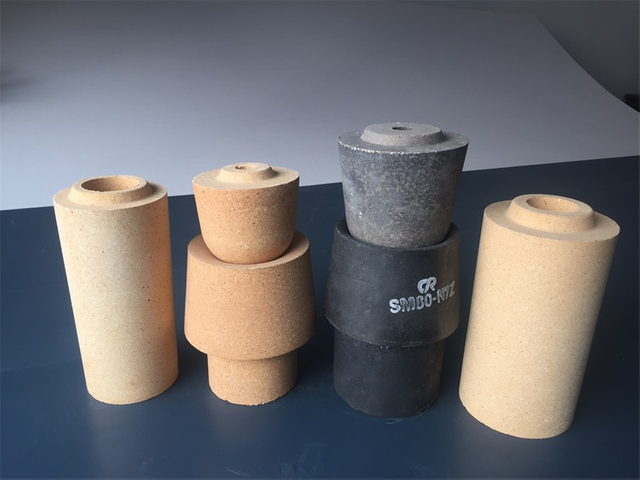 They are mainly used in mould cast steel ingot of casting steel industry Sleeve brick Nozzle brick stopper brick